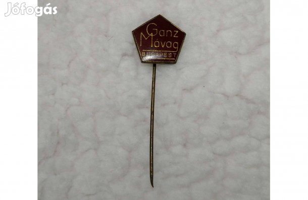 Retró Ganz Mávag kitűző jelvény