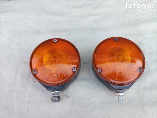 Retró Hella,sárga villogó lámpa pár.
