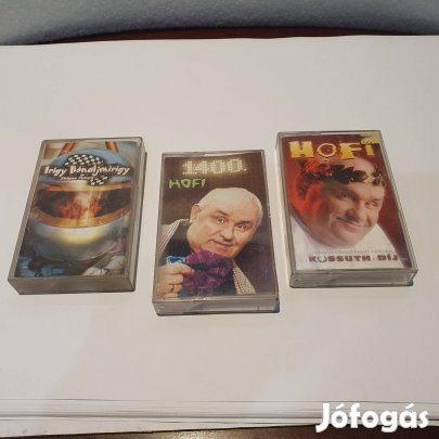 Retro Hofi és irigy hónaljmirigy magnó kazetták együtt szocreál