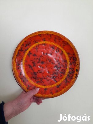 Retro Iparművészeti Kerámia Tányér