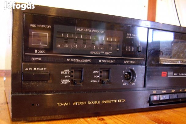 Retro JVC TD-W11E Kétkazettás Hifi Sztereo Magnódeck Made In Japan