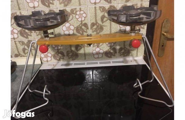 Retro Kempingfőző, gáztűzhely Meva, új