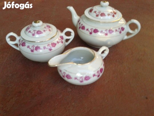 Retro Kínai porcelán teás készlet