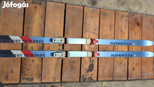 Retro Kneissl 185 cm-es síléc Tyrolia kötéssel, használat dekoráció