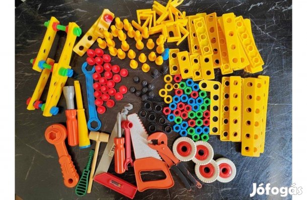 Retro Konstruktőr Szerelő játék, Építőjáték készlet