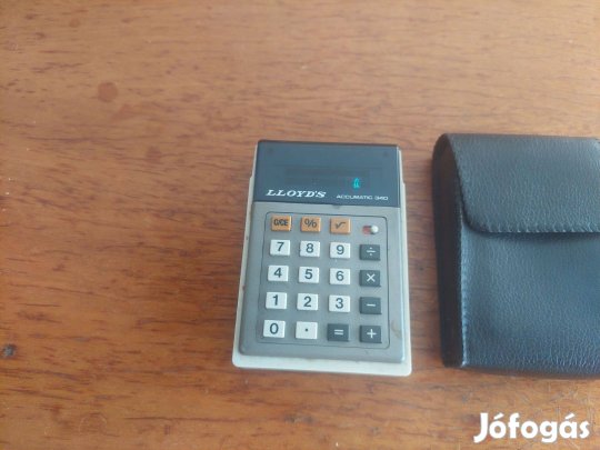 Retro Lloyds automatic 340 zsebszámológép