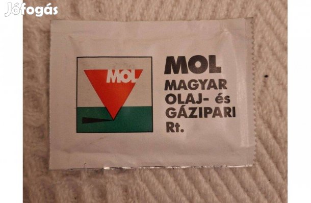 Retro MOL relikviák frissítő kendő logós gyufa együtt eladó