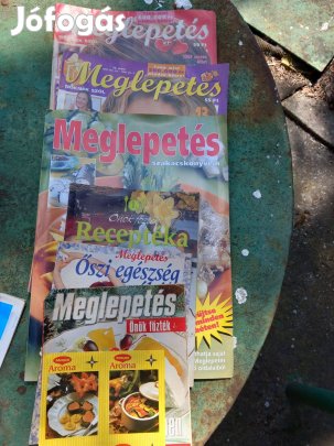 Retro Meglepetés újság recept melléklet 6 db egybe