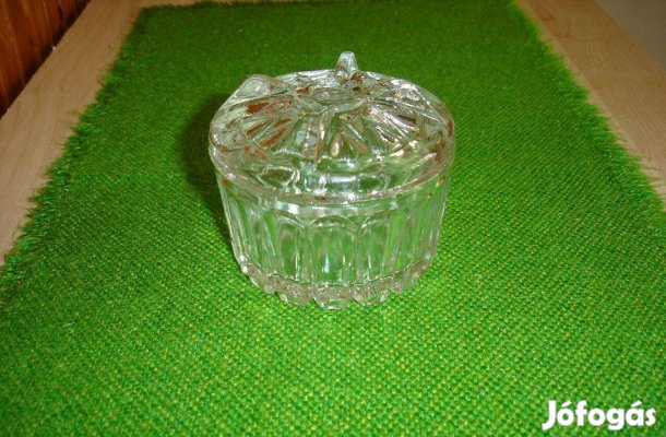 Retro Metszett Üveg Bonbonier Gyűjtőknek