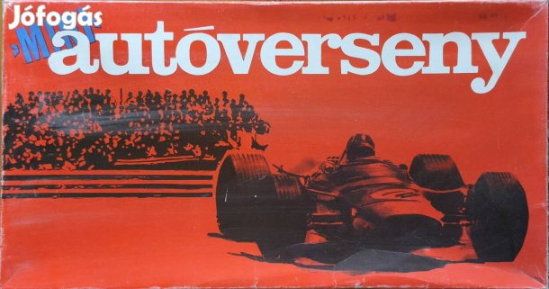 Retro Mini Autóverseny játék - működő pályával, komplett szett
