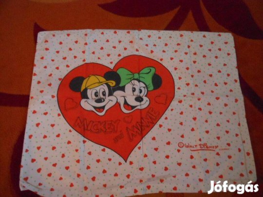 Retró Minnie mickye disneys jelzett nagypárnahuzat