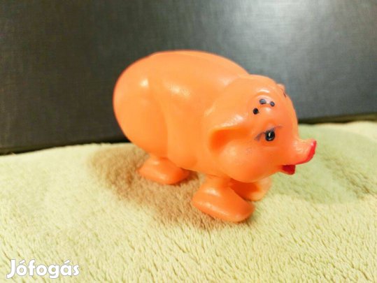 Retró Műanyag Lépegető Malac A 80-as évek ikonikus trafikos játéka