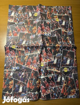 Retro NBA kosaras kosárlabda csomagolópapír 90-és évekből 