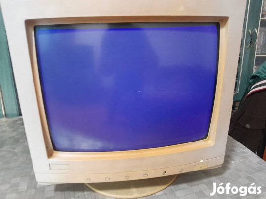 Retro PC CRT 14 colos színes monitor 