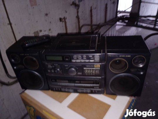 Retró Panasonic RX-DT690 Kazetta/CD/AUX sztereó távirányítóval 40000ft