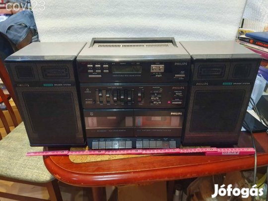 Retro Philips D8678/00 rádiósmagnó kazetta boombox sétálómagnó hi-fi19