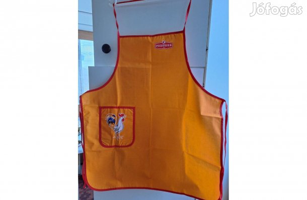 Retró Podravka feliratos pamut kötény Bontatlan!