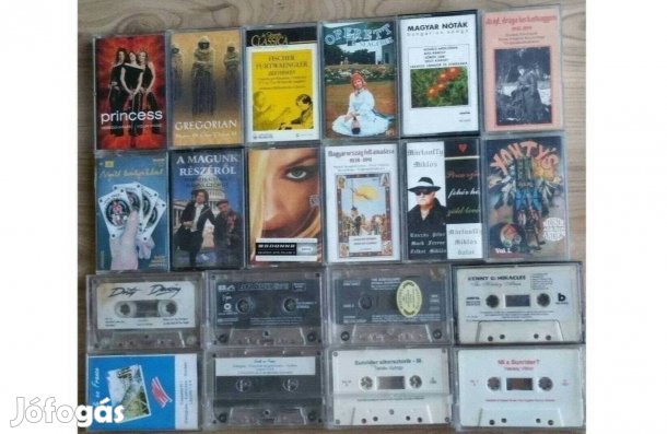 Retro Pop Kabaré stb 18 db magnókazetta Eredeti műsoros magnó kazetta