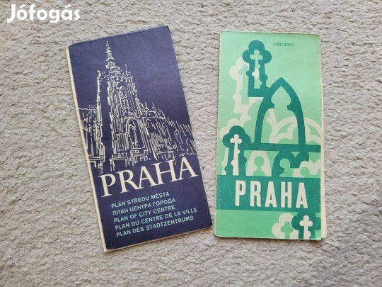 Retró Prága várostérképe