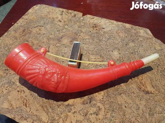 Retro Rahan Lehel újszerű kürtje trafikárú szocreál kádár játék