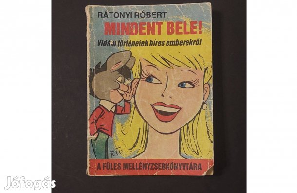 Retro Rátonyi Róbert Mindent Bele Füles Mellényzsebkönyv könyv füzet