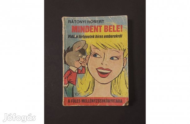 Retro Rátonyi Róbert Mindent Bele Füles Mellényzsebkönyv könyv füzet