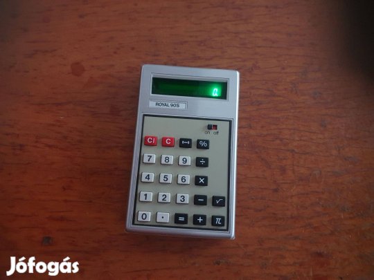 Retro Royal 90S ledes zsebszámológép