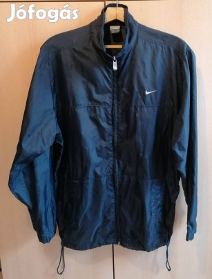 Retro Sötétkék "Nike" Dzseki / Széldzseki / Vékony Kabát (L méret)