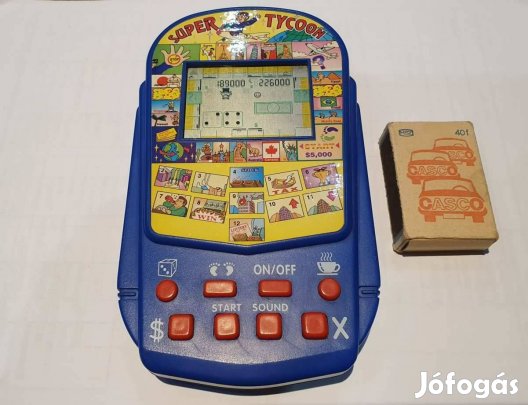 Retro Super Tycoon Hot Property kvarcjáték társasjáték monopoly szerű