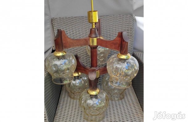 Retro Szarvasi 6 karú Mennyezeti csillár