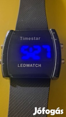 Retro,Timestar Ledwatch,kék kijelzős./ritkaság/