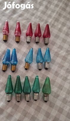 Retro Tungsram karácsonyi égősor pótizzó