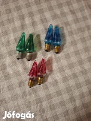 Retro Tungsram karácsonyi égősor pótizzó 