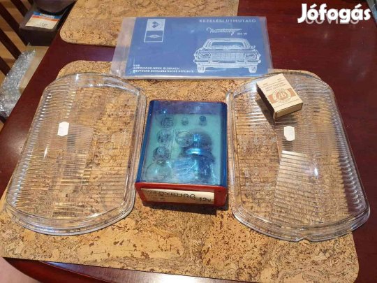 Retro Wartburg új fényszóró üveg izzókészlet és kezelési útmutató szoc