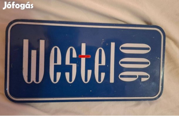 Retro Westel 900 fémdoboz Ikonikus gyűjtői darab (23 cm)