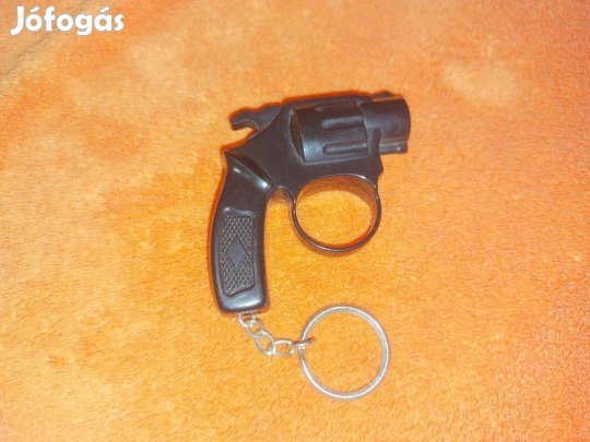 Retro Zenélő Pisztoly Kulcstartó trafikáru játék