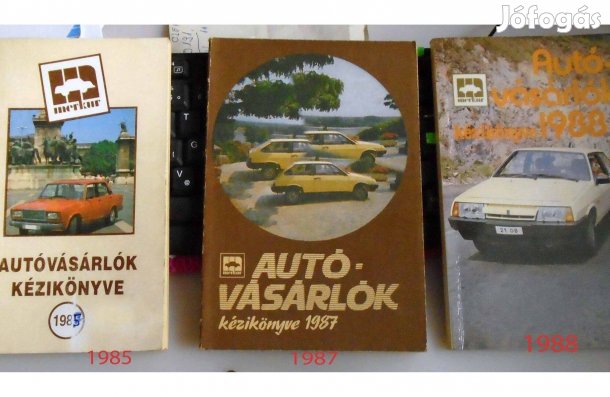Retró, Autóvásárlók kézikönyve 85- 87 -88 Érden