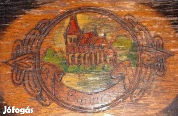 Retro "Budapest" feliratú doboz