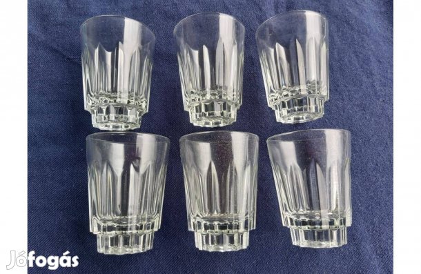 Retro "Pécskő" boros pohárkészlet (6 db)