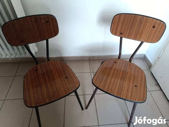 Retró, /2db/ kávéházi/presszó/konyhai étkező szék,