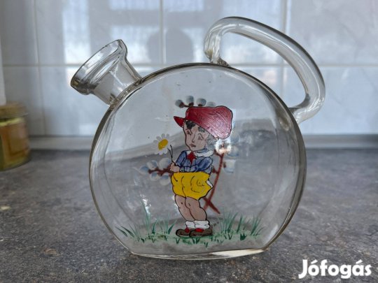 Retró , kézzel festett kiöntő