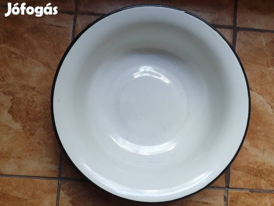 Retró,  új,  zománcozott lavor eladó Xl.ker 