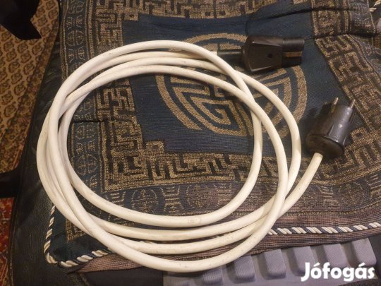 Retro, bakelit-dugós vasalózsinór, szendvics-sütő kábel -3 m