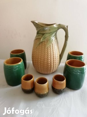 Retró, mázas cserép tárgyak, pálinkás, boros, pipa forma fillérekért!