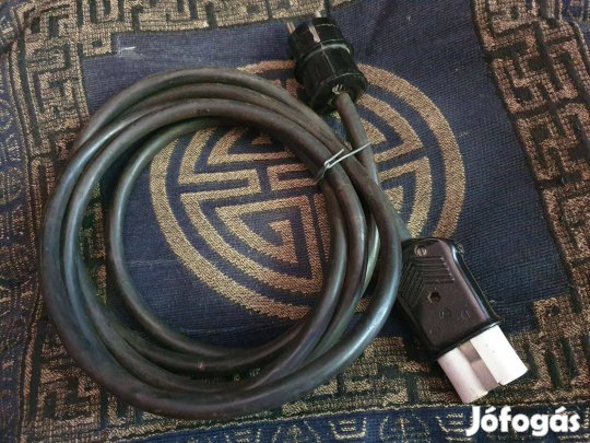 Retro, porcelán-dugós vasalózsinór, szendvics-sütő kábel -2,5 m