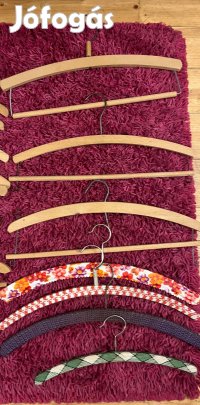 Retro, régi 15db fa ruha fogas, ruhafogas vállfa egyben!