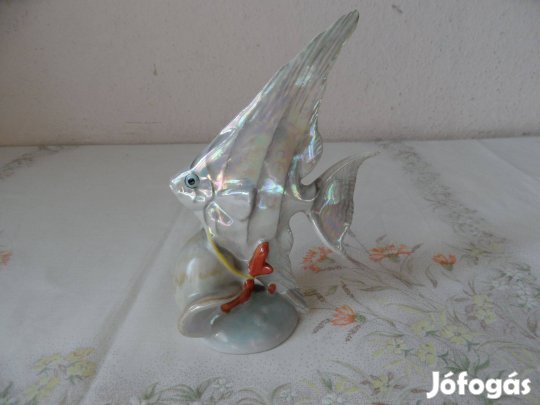 Retro, régi Drasche porcelán figura