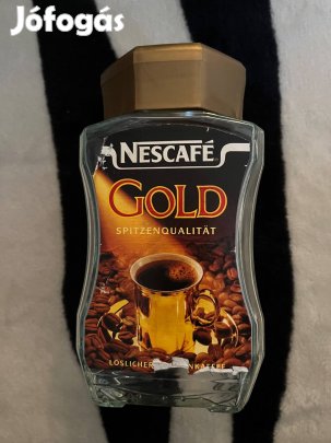 Retro, régi Nescafe Gold kávés üveg dekorációs célra!