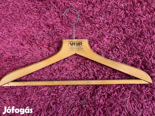 Retro, régi fa nadrágtartós ruha fogas, ruhafogas vállfa!