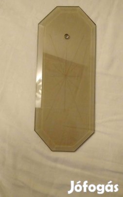 Retró, szarvasi, csiszolt csillagmintás üveglap pótlásra 